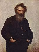 Ivan Shishkin Portrait of Ivan Shishkin by Ivan Kramskoy, oil on canvas